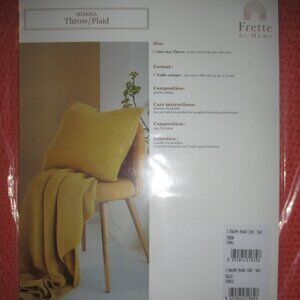 BRAND NEW ~ FREETE AT HOME ~ MIMOSA THROW ~ CORAL COLOR ~ COTTON ~ 51" x 71"